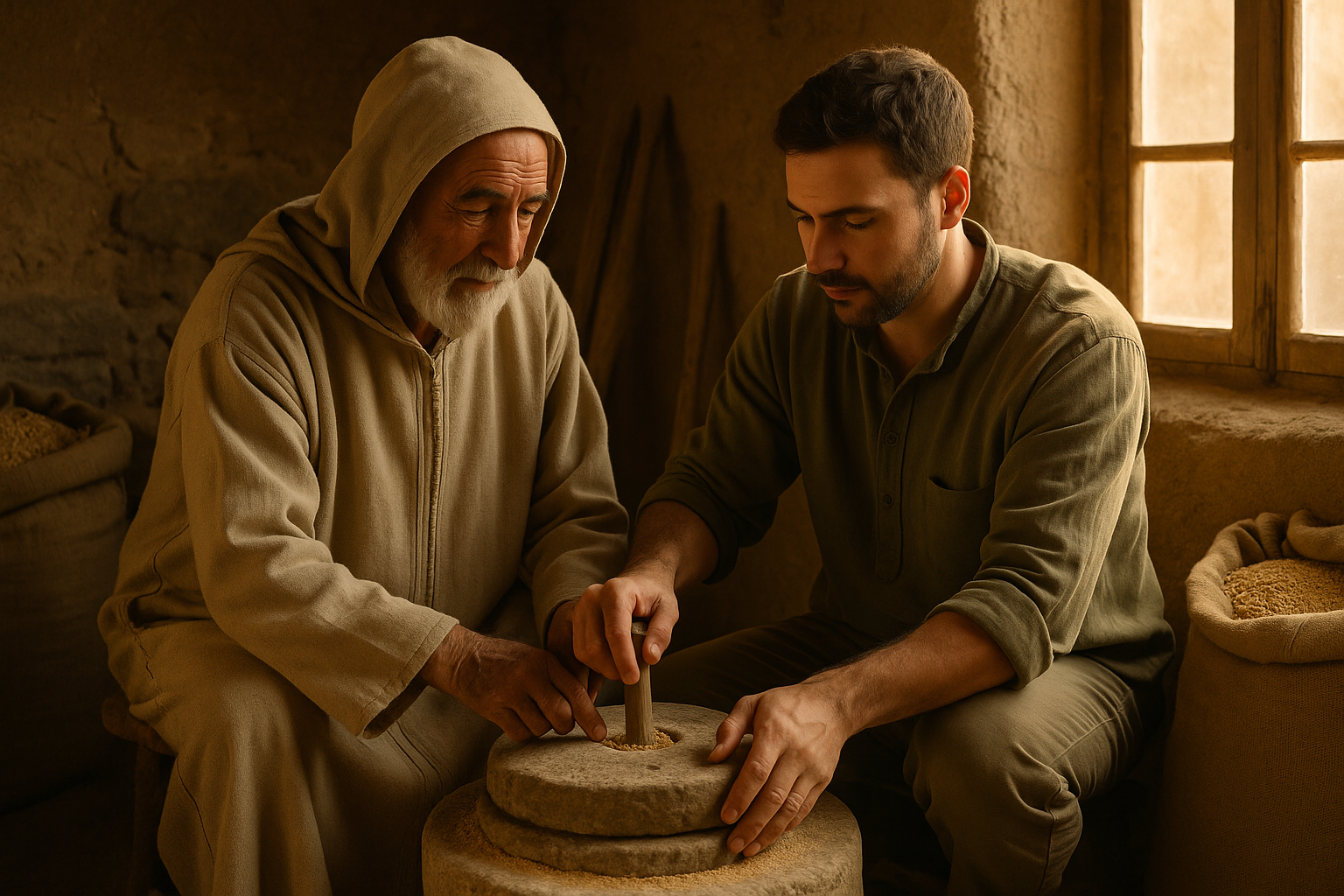 عائلة MOULIN HAMID تحضّر الحبوب